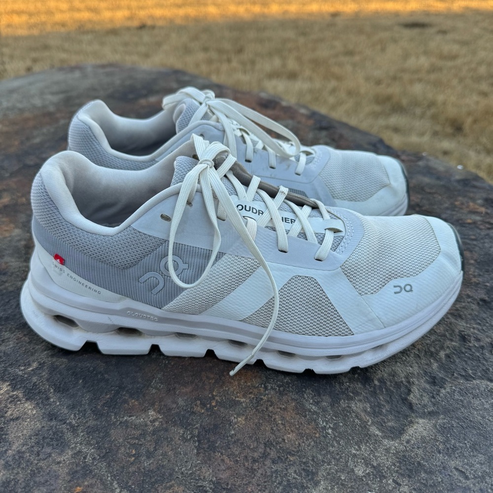 On Running Cloudrunner White Running Sneakers Sho… - image 2